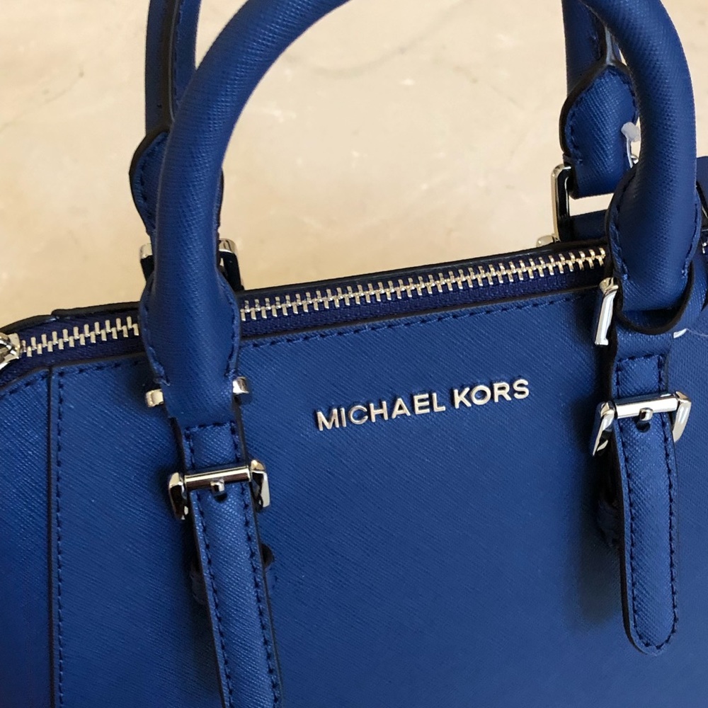 Nwt Michael Kors medium ciara handbag sapphire - Picture 5 of 8